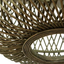 Wohnen Geflecht Hängeleuchte in Oliv Grün - Enzuena (2er Set)