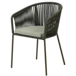 Geflecht Stühle in Dunkelgrün - Zenuvra (4er Set)^Wohnen Online