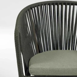 Geflecht Stühle in Dunkelgrün - Zenuvra (4er Set)^Wohnen Online