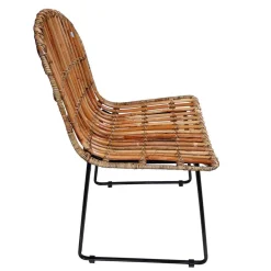 Wohnen Geflechtstuhl aus Rattan - Larcella (2er Set)