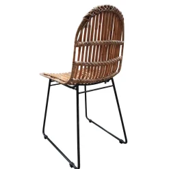 Wohnen Geflechtstuhl aus Rattan - Larcella (2er Set)