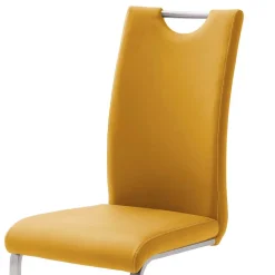 Gelbe Stühle für Esszimmer Carismata als Freischwinger (4er Set)^Wohnen
