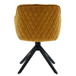 Wohnen Gelber Armlehnenstuhl mit Drehgestell - Bellatrix