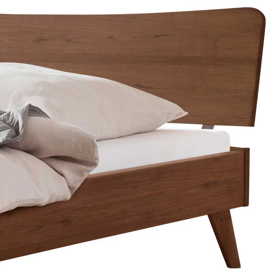 Wohnen Geöltes Bett in Braun Nussbaumholz - Rovigo