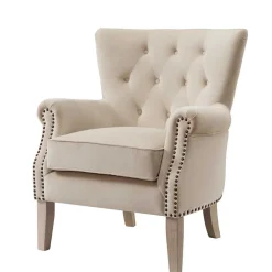 Wohnen Gemütlicher Polstersessel in Beige - Halolas