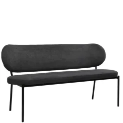 Gepolsterte Esstischbank in Dunkelgrau - Julisk^Wohnen