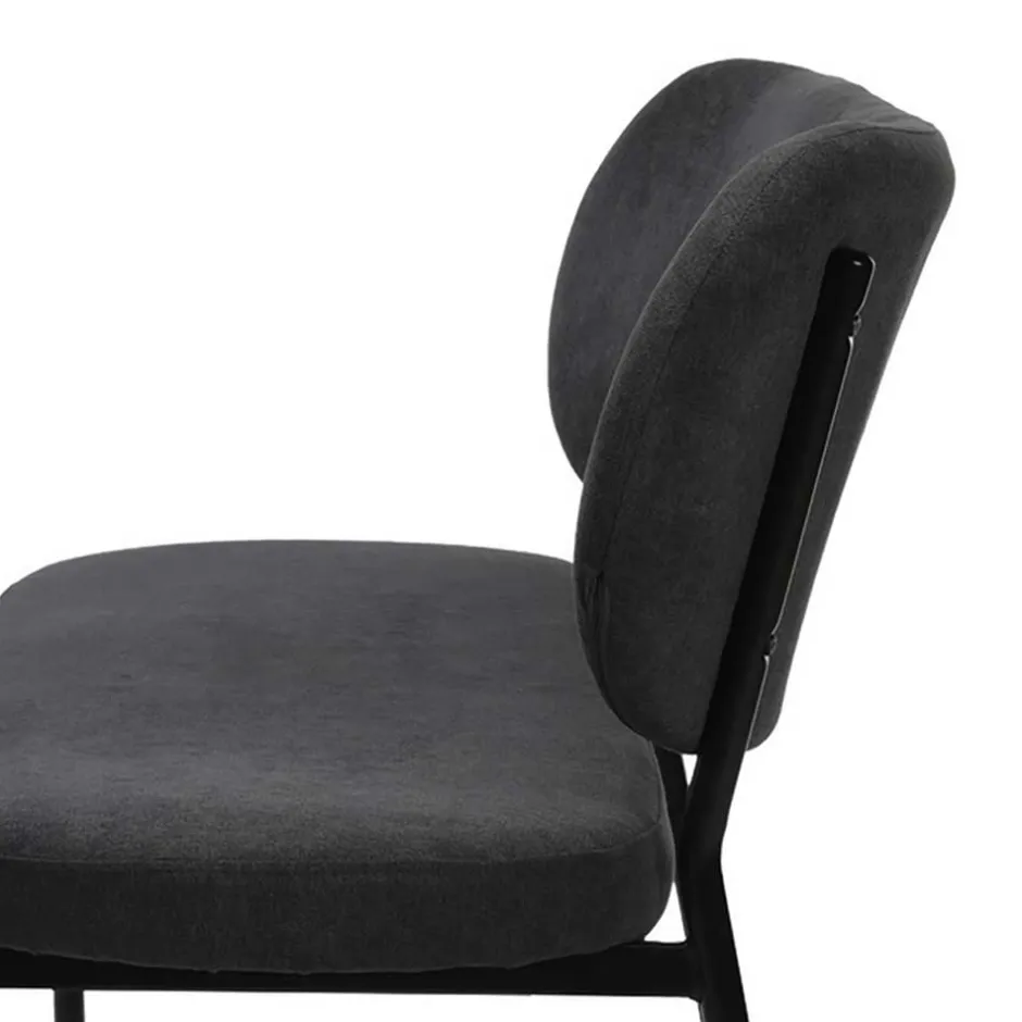 Gepolsterte Esstischbank in Dunkelgrau - Julisk^Wohnen