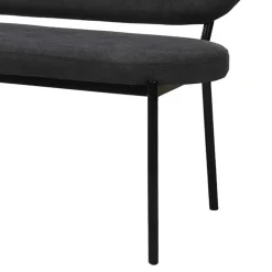 Gepolsterte Esstischbank in Dunkelgrau - Julisk^Wohnen