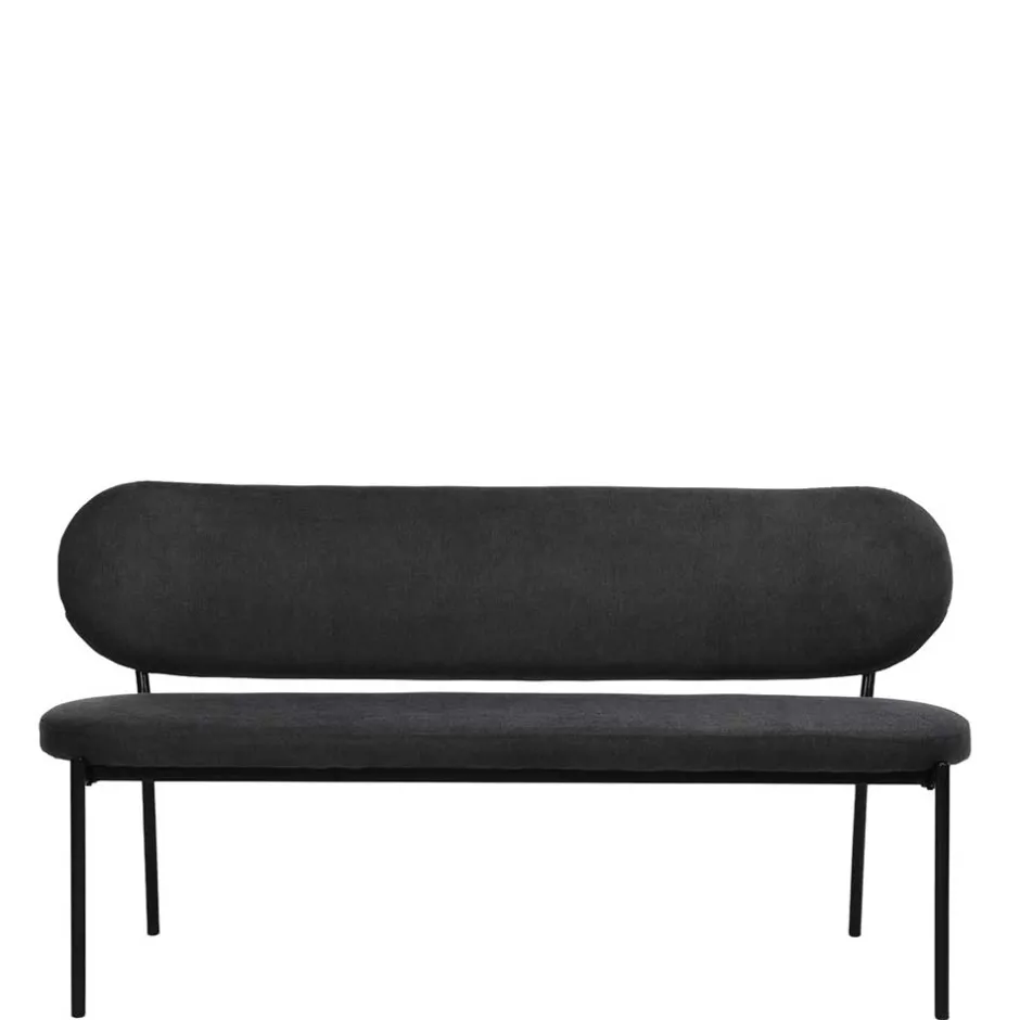 Gepolsterte Esstischbank in Dunkelgrau - Julisk^Wohnen