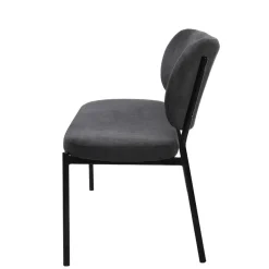 Gepolsterte Esstischbank in Dunkelgrau - Julisk^Wohnen