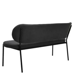 Gepolsterte Esstischbank in Dunkelgrau - Julisk^Wohnen