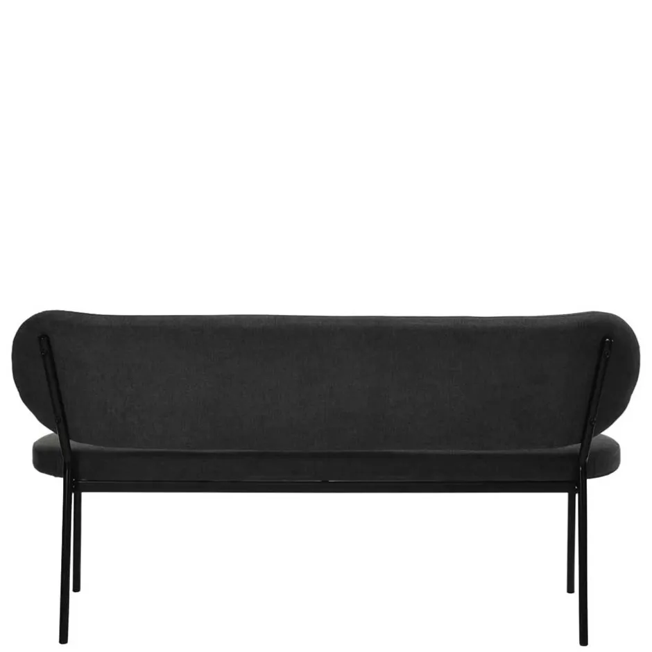 Gepolsterte Esstischbank in Dunkelgrau - Julisk^Wohnen