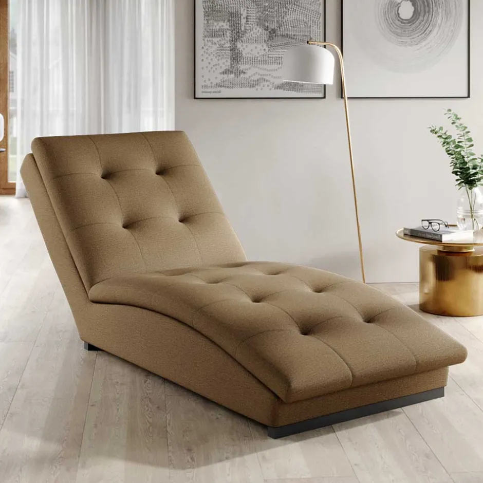 Gepolsterte Relaxliege in Beige - Senade^Wohnen Online