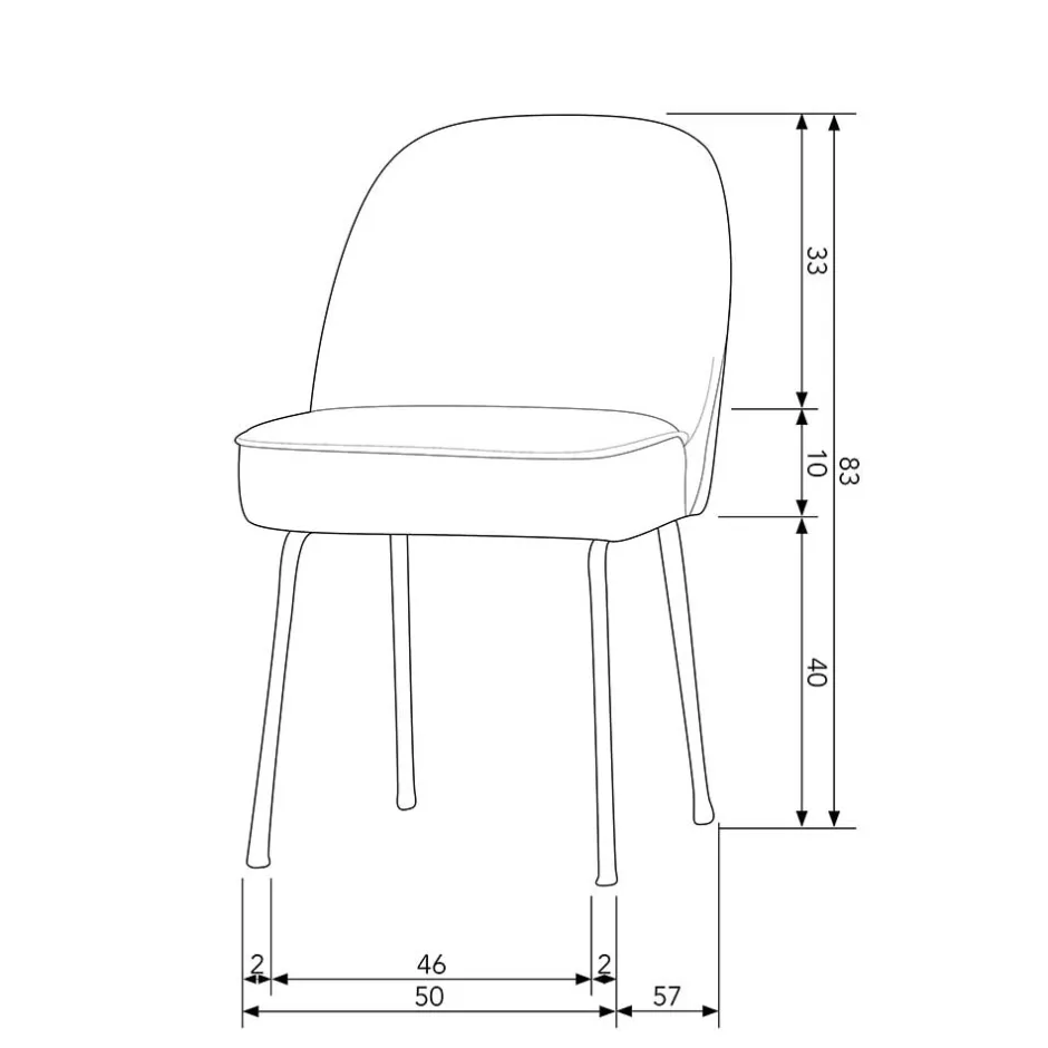 Gepolsterte Samtstühle in Rost Braun - Licasia (2er Set)^Wohnen