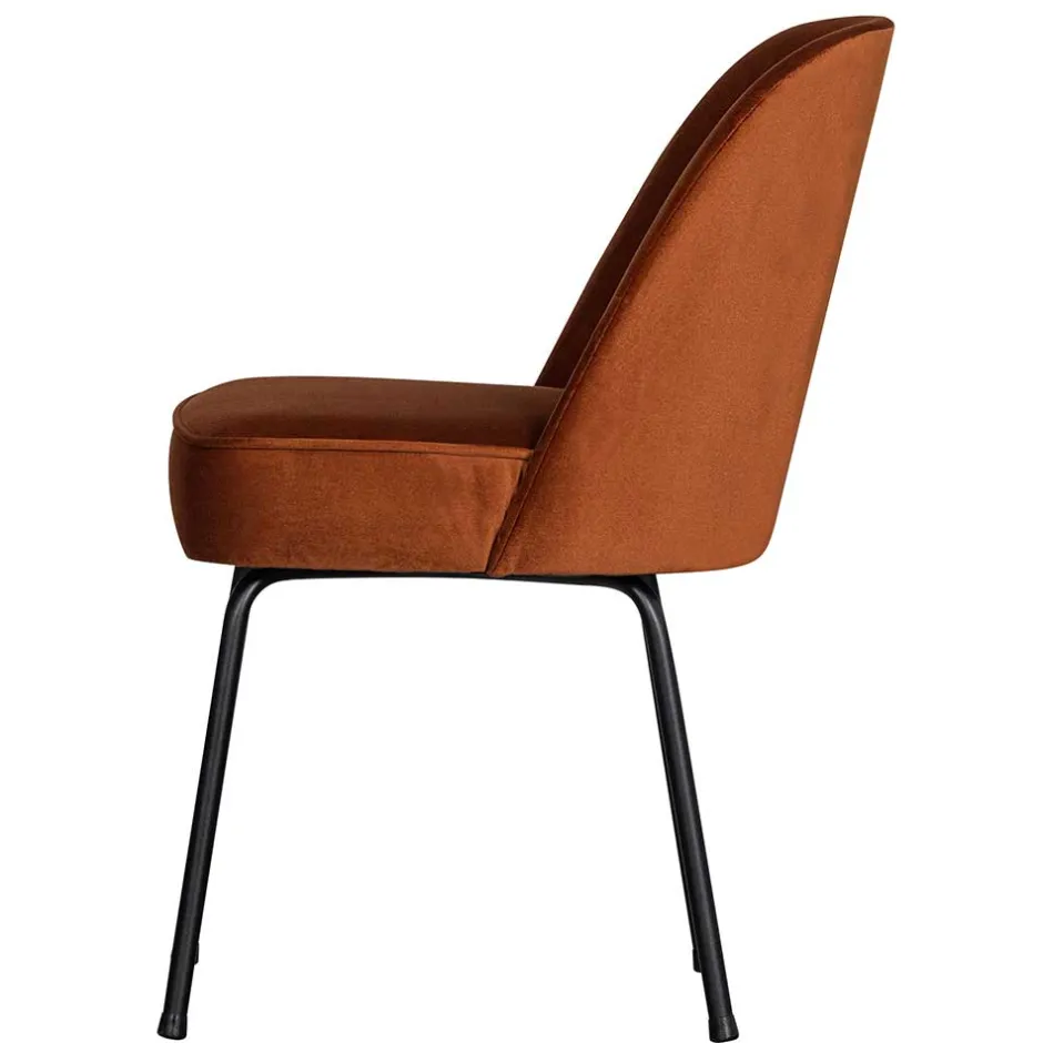 Gepolsterte Samtstühle in Rost Braun - Licasia (2er Set)^Wohnen