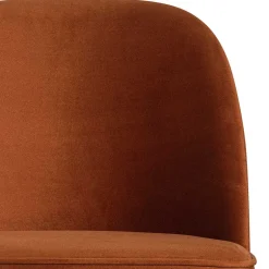 Gepolsterte Samtstühle in Rost Braun - Licasia (2er Set)^Wohnen