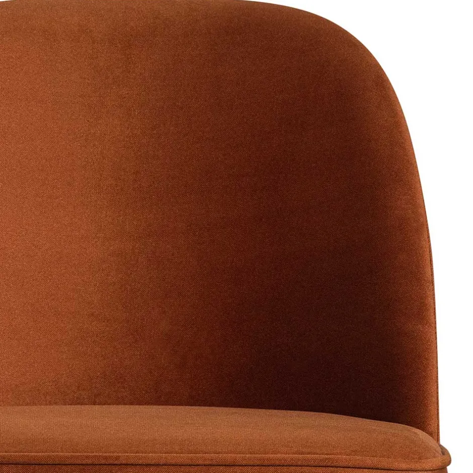 Gepolsterte Samtstühle in Rost Braun - Licasia (2er Set)^Wohnen