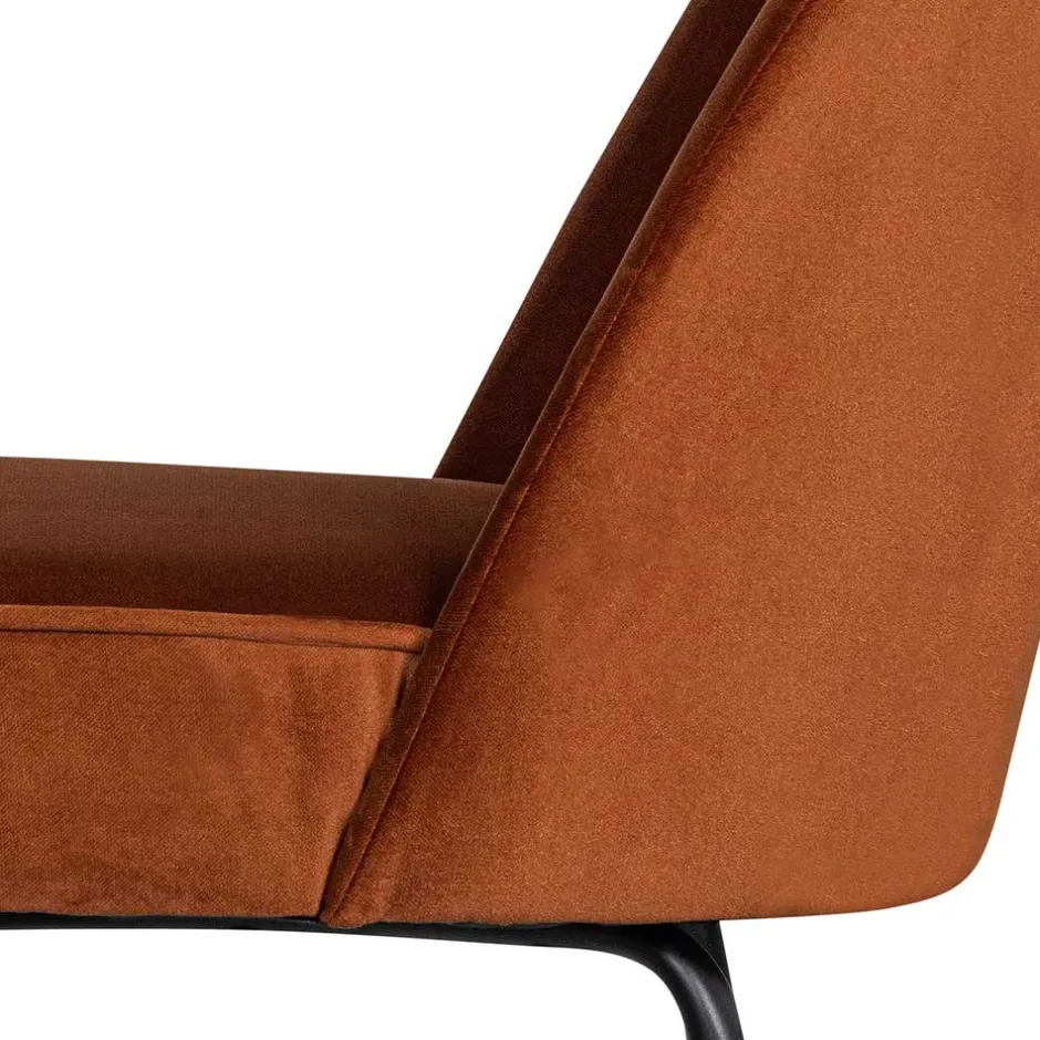 Gepolsterte Samtstühle in Rost Braun - Licasia (2er Set)^Wohnen
