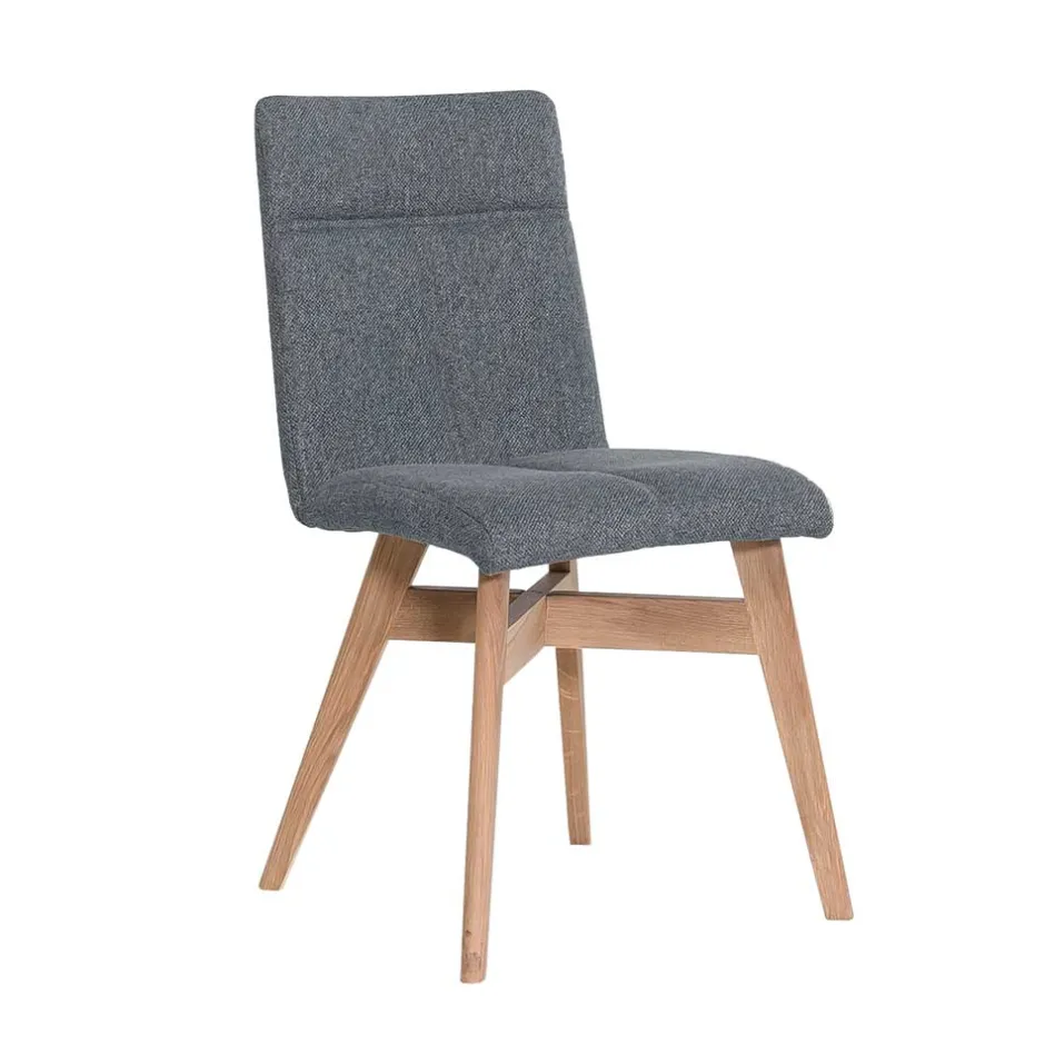 Wohnen Gepolsterte Stühle in Grau & Natur - Tucina (2er Set)