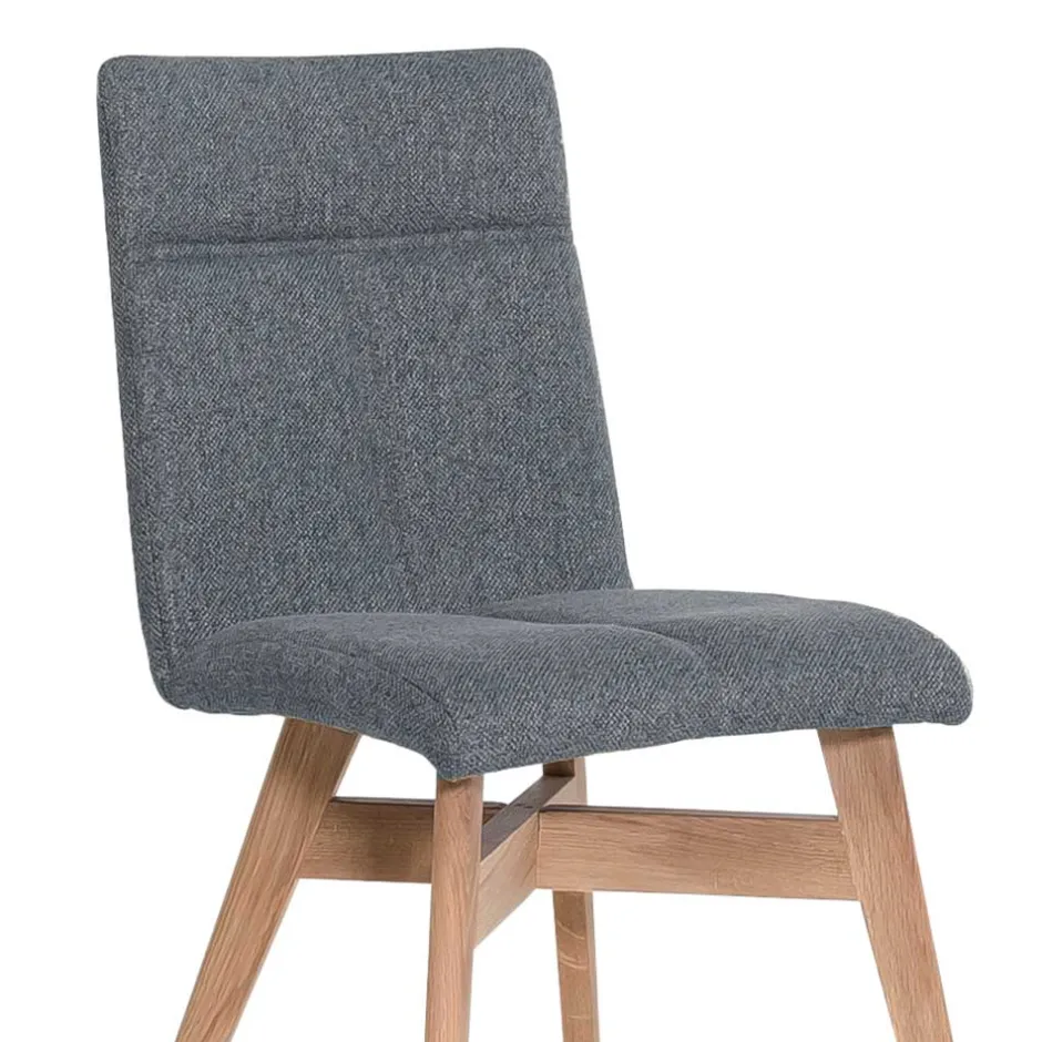 Wohnen Gepolsterte Stühle in Grau & Natur - Tucina (2er Set)