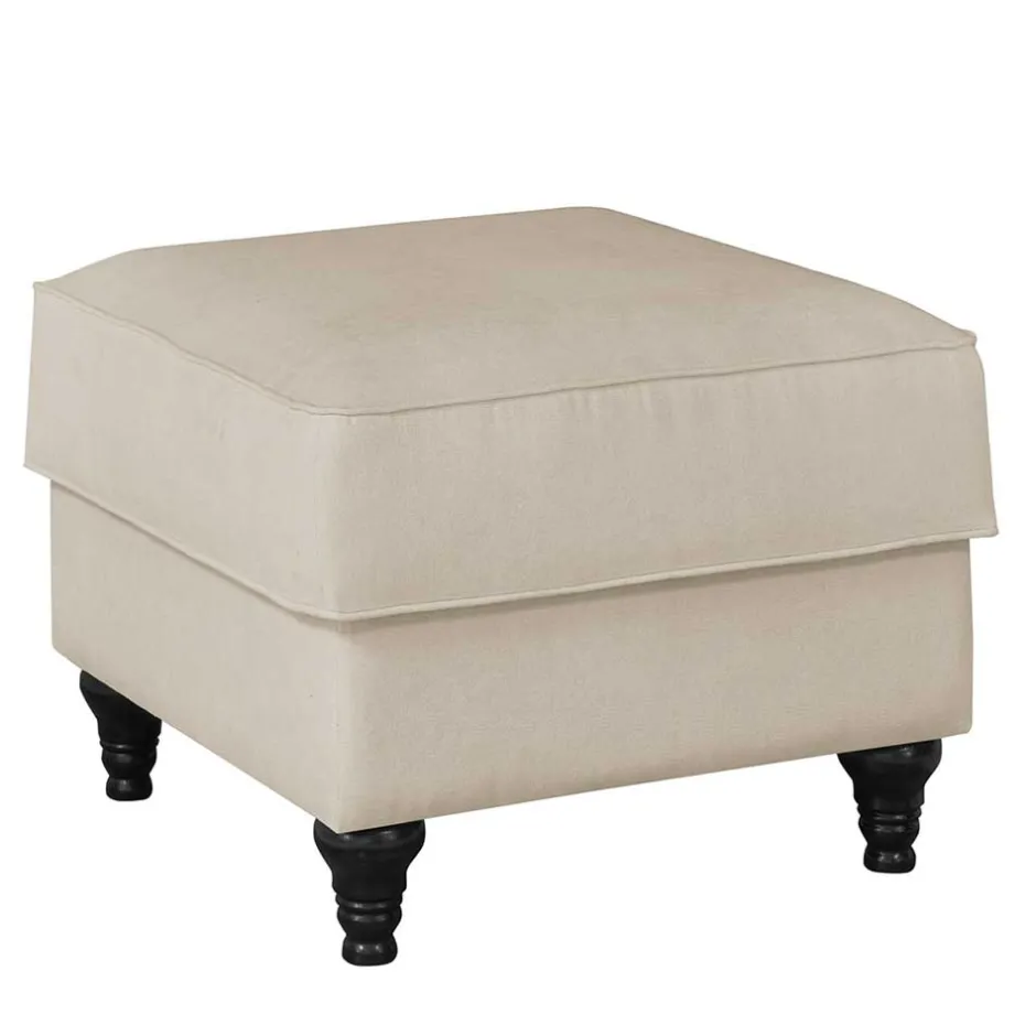 Gepolsterter Hocker im Vintage Landhaus Look - Merandes^Wohnen