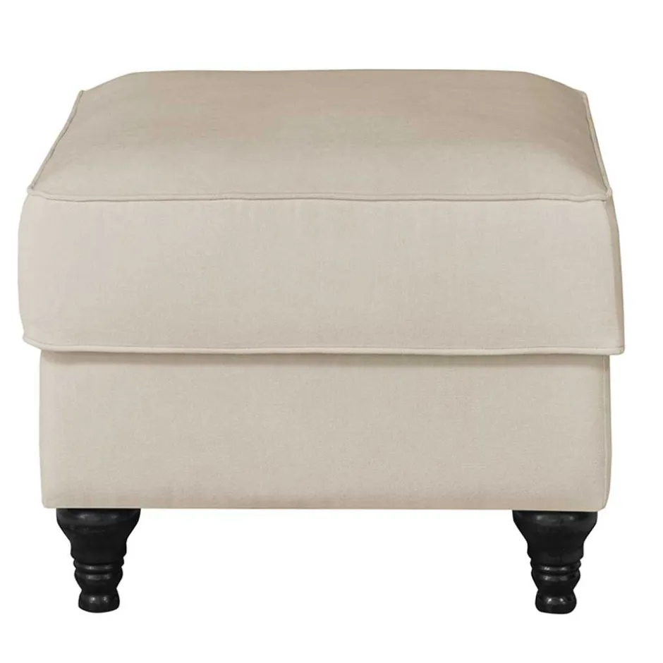 Gepolsterter Hocker im Vintage Landhaus Look - Merandes^Wohnen