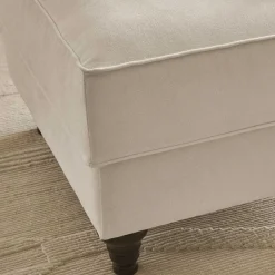 Gepolsterter Hocker im Vintage Landhaus Look - Merandes^Wohnen