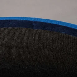 Wohnen Gepolsterter Hocker in Blau & Gold - Chasmarin