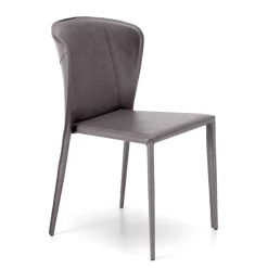 Gepolsterter Stuhl in Dunkelgrau - Baika (2er Set)^Wohnen Online