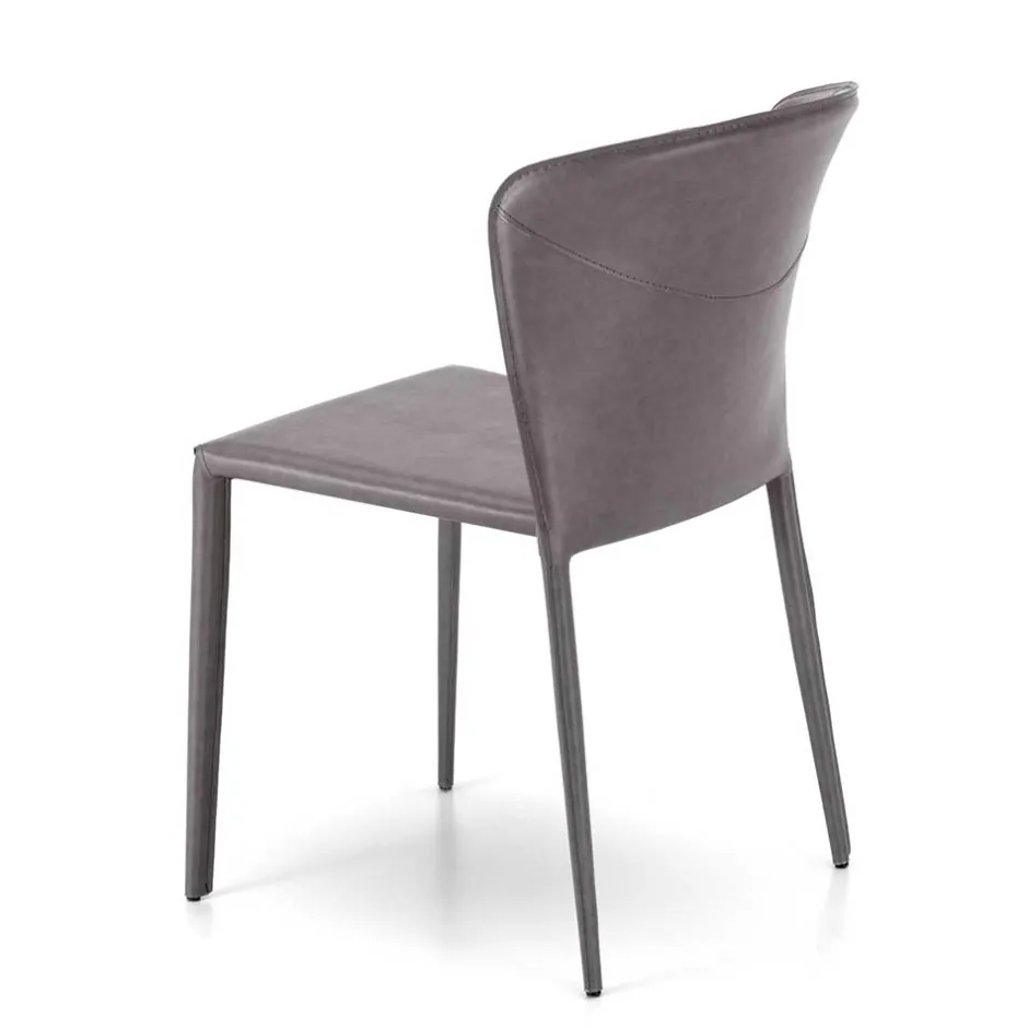 Gepolsterter Stuhl in Dunkelgrau - Baika (2er Set)^Wohnen Online