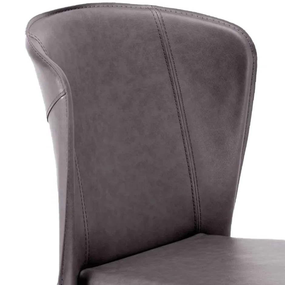 Gepolsterter Stuhl in Dunkelgrau - Baika (2er Set)^Wohnen Online