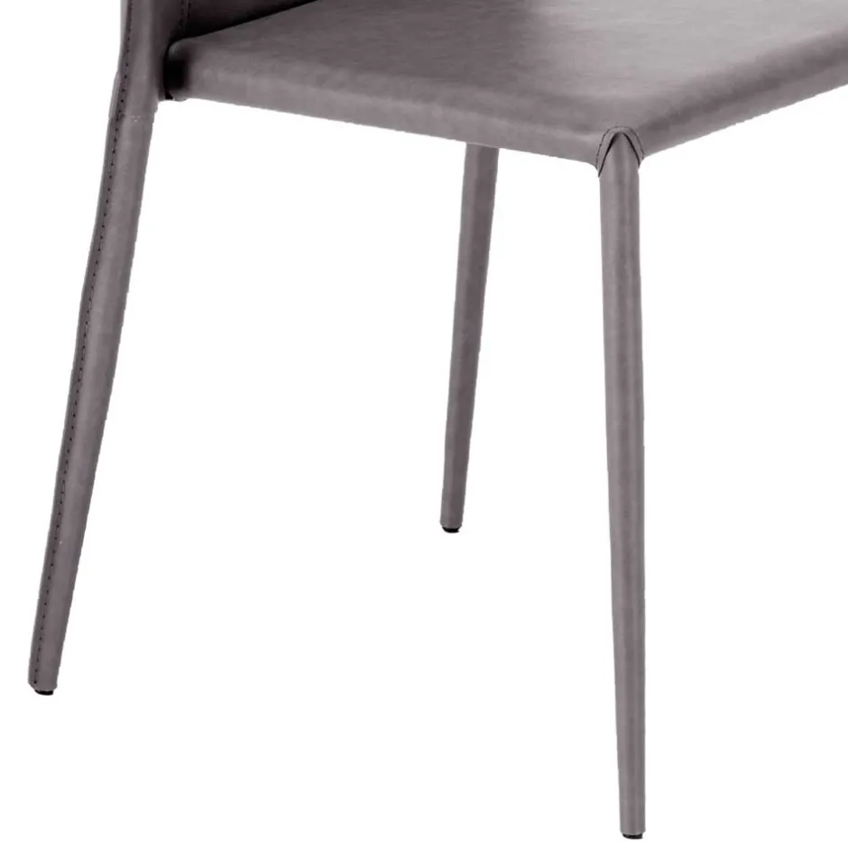 Gepolsterter Stuhl in Dunkelgrau - Baika (2er Set)^Wohnen Online