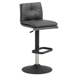 Wohnen Gepolsterter Tresenstuhl in Dunkelgrau - Teromaso