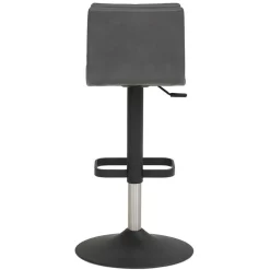 Wohnen Gepolsterter Tresenstuhl in Dunkelgrau - Teromaso