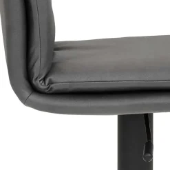 Wohnen Gepolsterter Tresenstuhl in Dunkelgrau - Teromaso