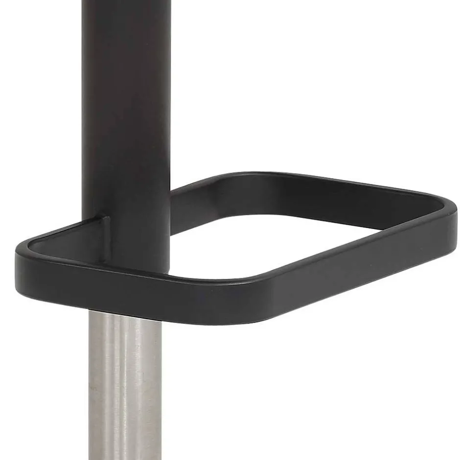 Wohnen Gepolsterter Tresenstuhl in Dunkelgrau - Teromaso