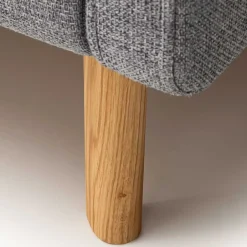 Wohnen Gepolstertes Stauraumbett in Grau Stoff - Puni