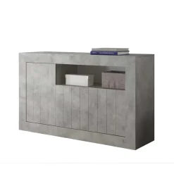 Geradlinige Kommode in Beton Nachbildung - Korlin^Wohnen Sale