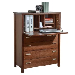 Geradlinige Schreibkommode in Wenge Braun - Glosidrana^Wohnen Clearance