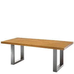 Geradliniger Esstisch in Honig & Silber - Chapan^Wohnen Clearance