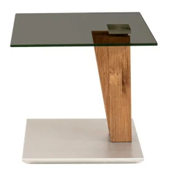 Getönter Glastisch fürs Wohnzimmer höhenverstellbar - Rasmiro^Wohnen Sale