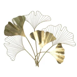 Wohnen Gingko Blätter Wanddeko in Goldfarben - Utperio