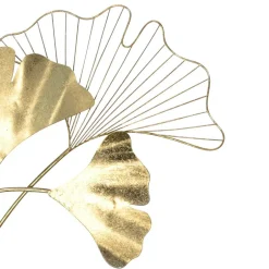 Wohnen Gingko Blätter Wanddeko in Goldfarben - Utperio