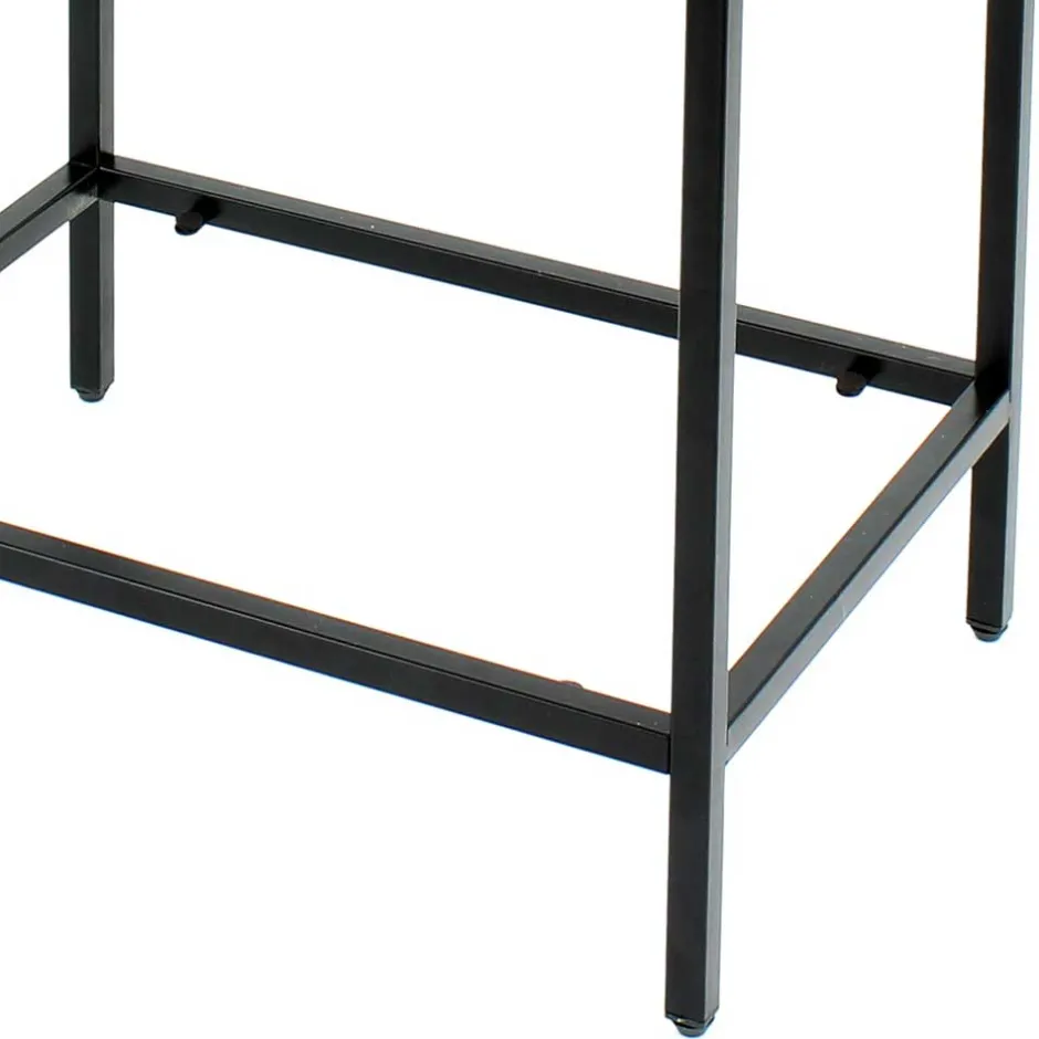 Wohnen Glas Regal mit Metallrahmen - Elegatos