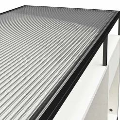 Kinder Wohnen Glas Schreibtisch mit Rillen Strukturglasplatte - Corners