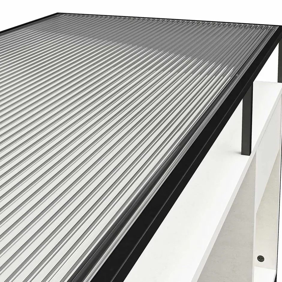 Kinder Wohnen Glas Schreibtisch mit Rillen Strukturglasplatte - Corners