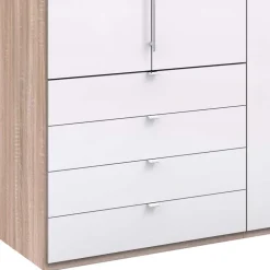 Wohnen Glasbeschichteter Kleiderschrank mit zwei Falttüren - Bosays