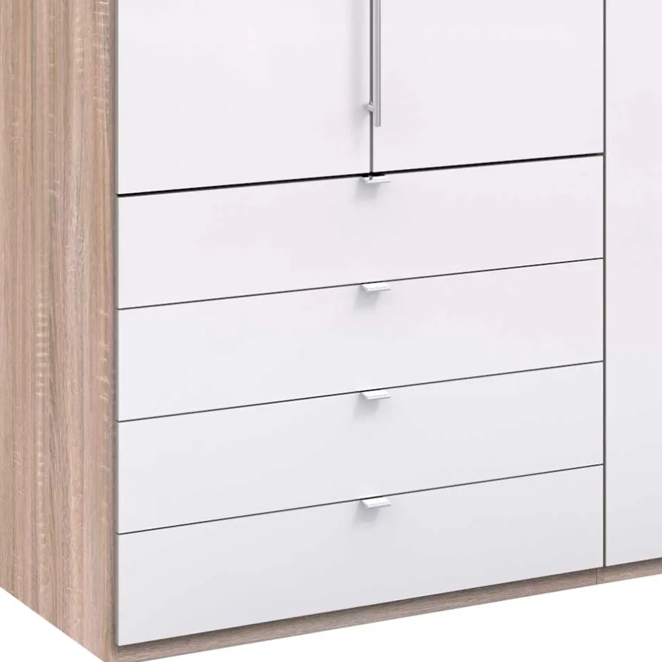 Wohnen Glasbeschichteter Kleiderschrank mit zwei Falttüren - Bosays