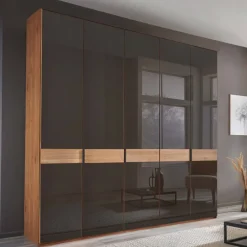 Wohnen Glasfront-Kleiderschrank mit fünf Türen - Hung