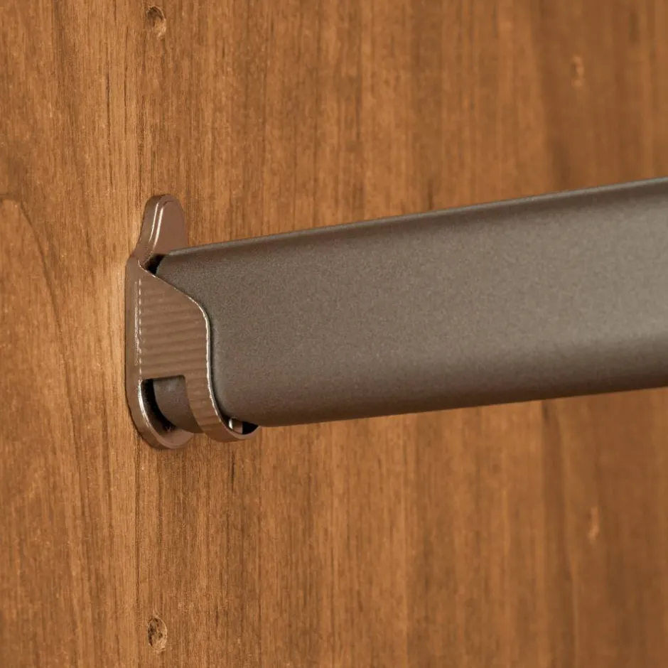 Wohnen Glasfront-Schlafzimmerschrank in Dunkelbraun - Hung